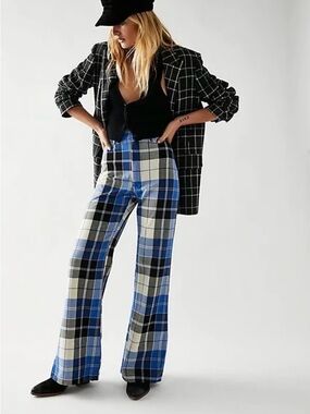 free people plaid pants